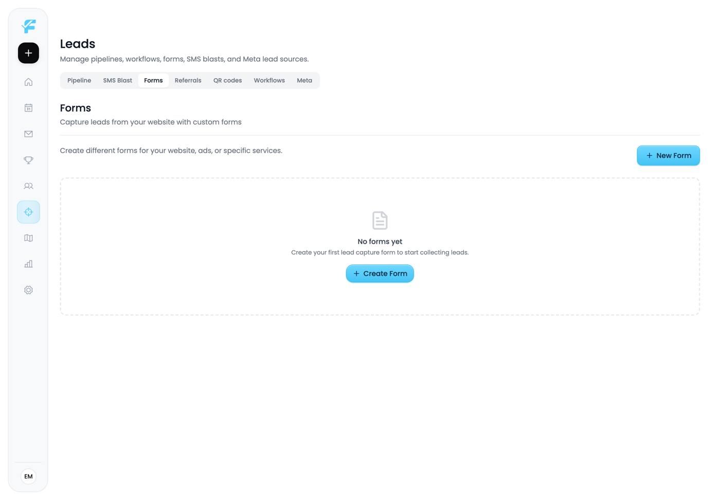 The Forms page