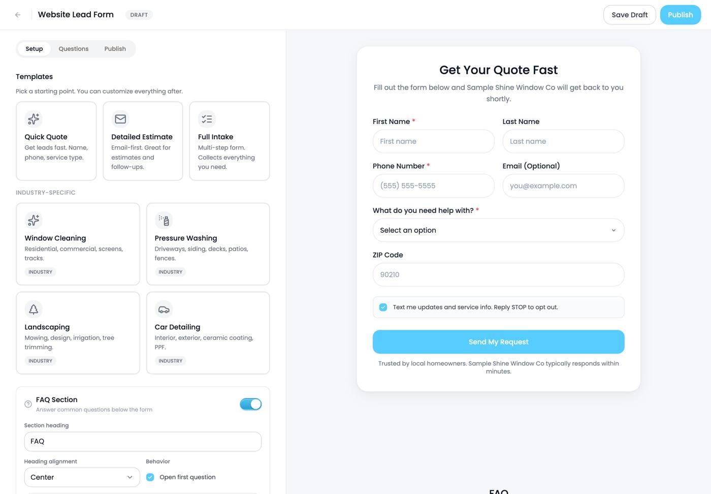 The form builder