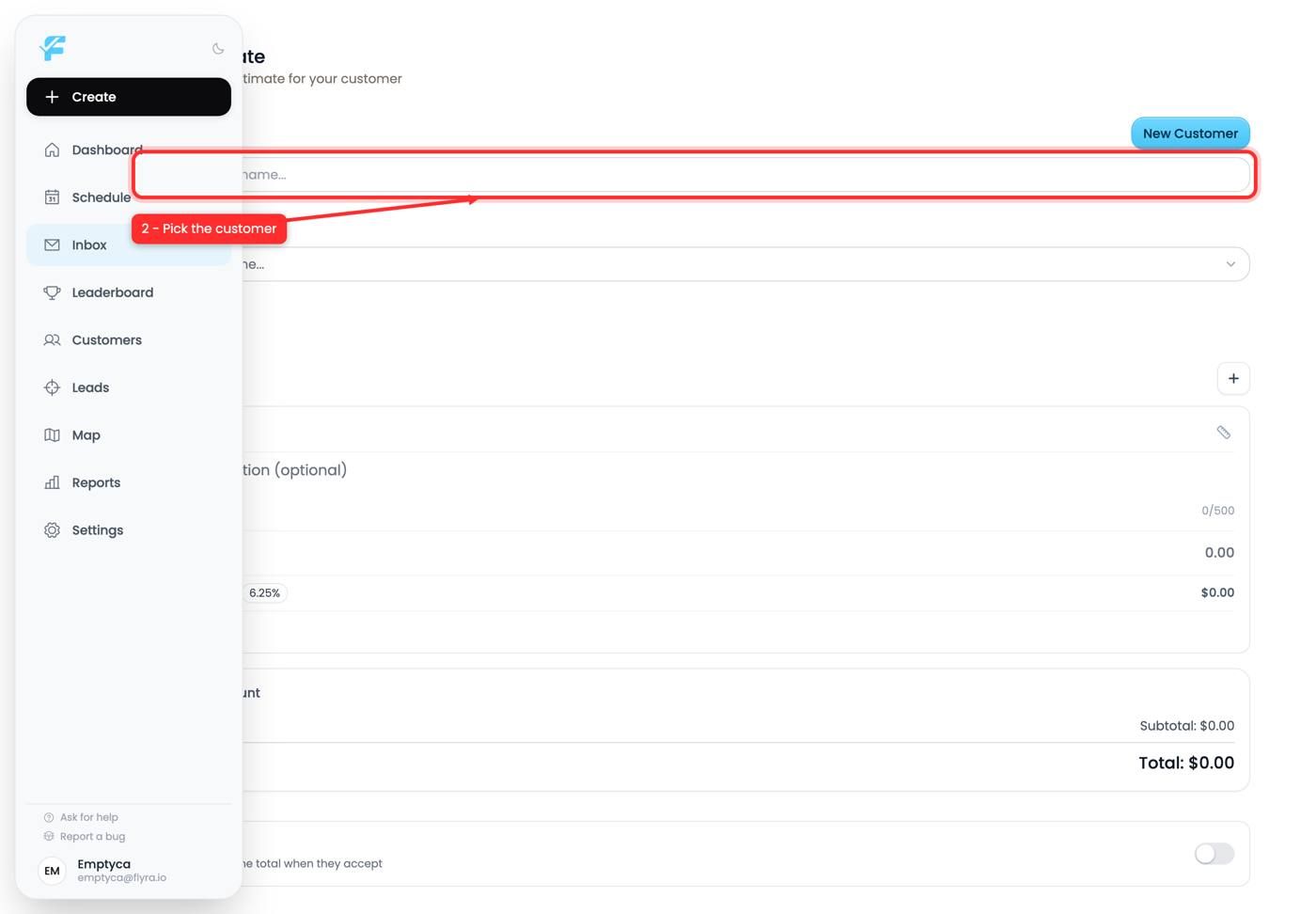 The customer picker