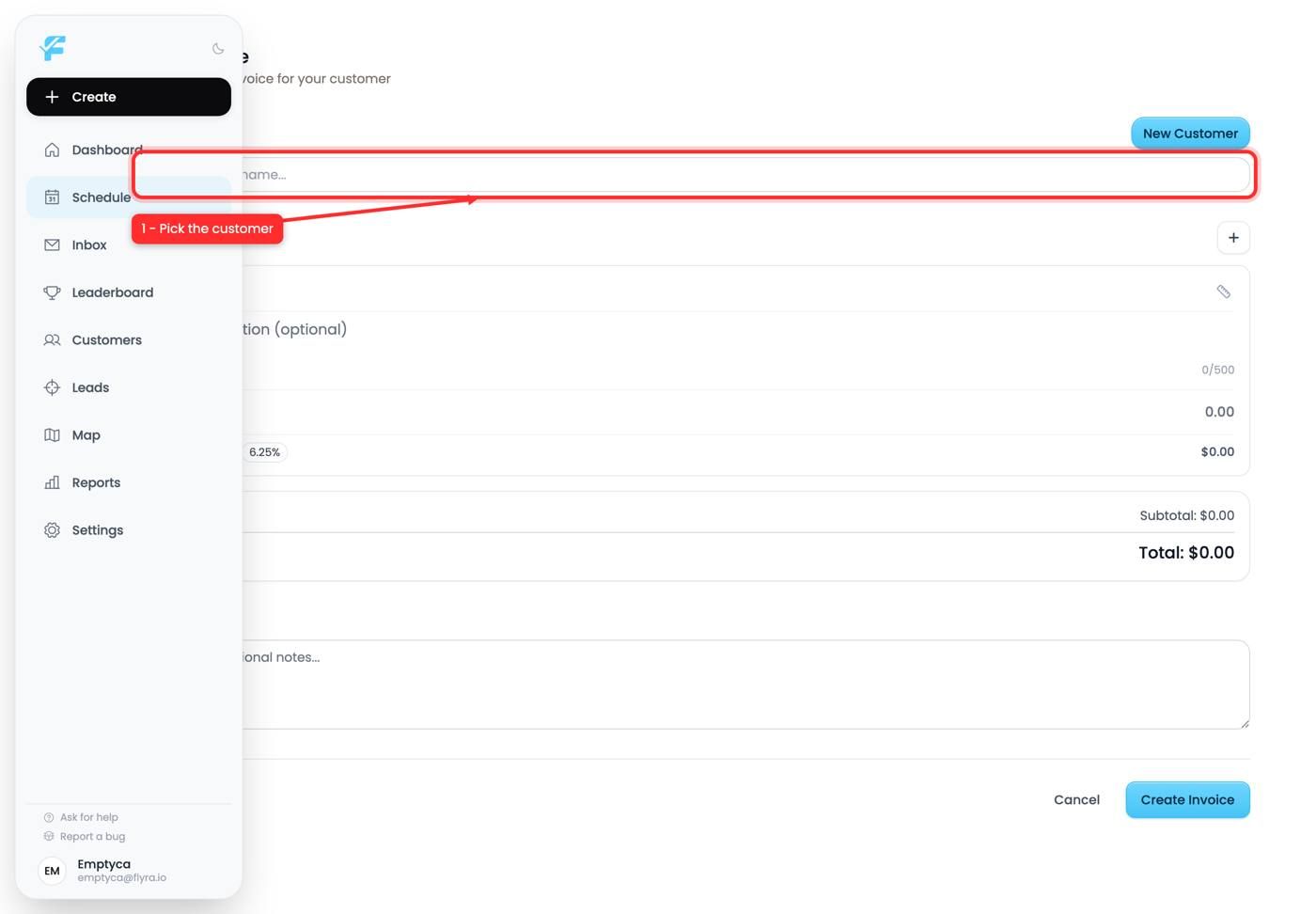 The customer picker