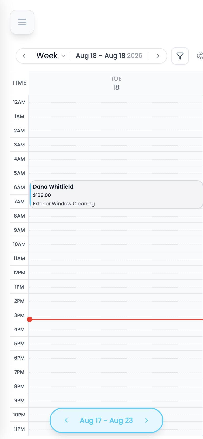 The Schedule on a phone